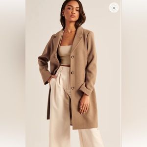 Abercrombie and Fitch Wool Blend Dad Coat.